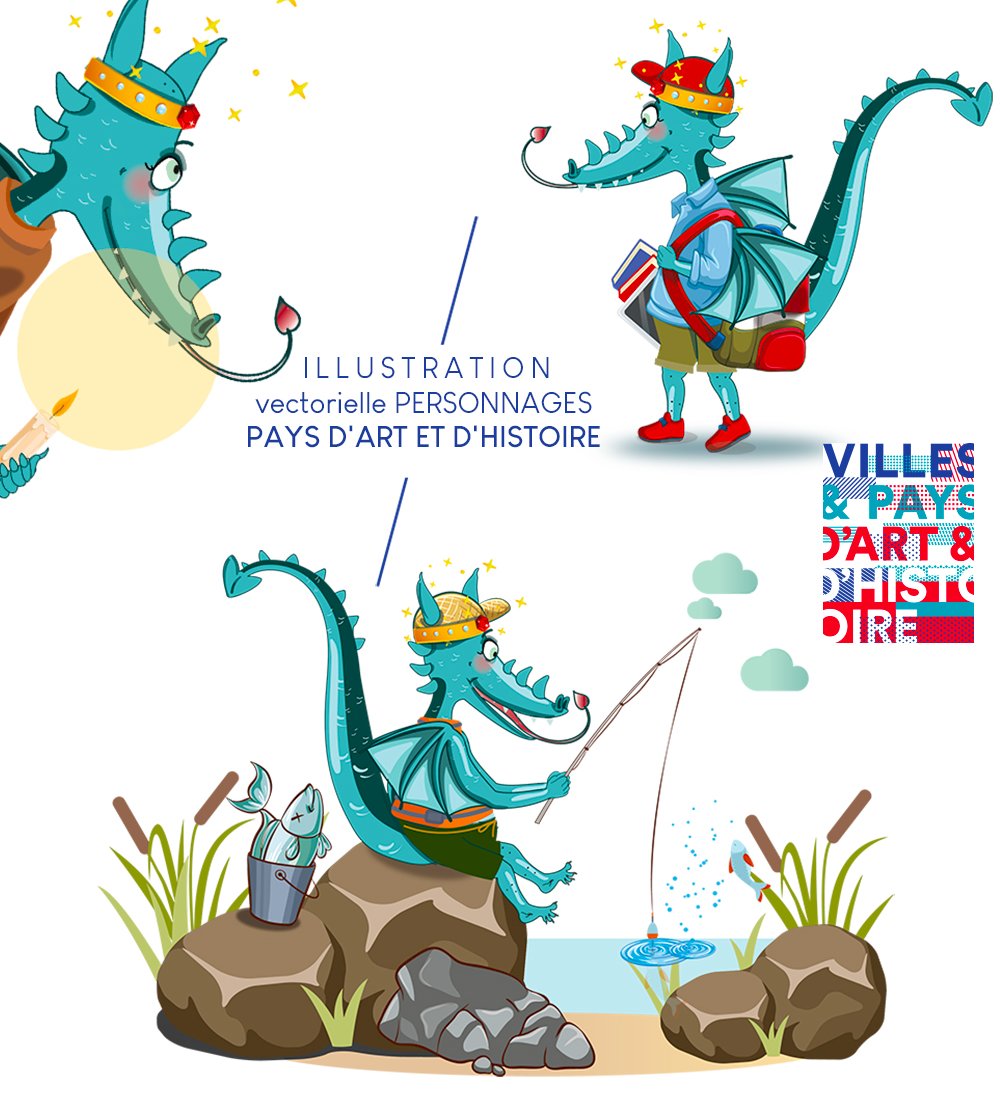 Illustration personnage vouivre